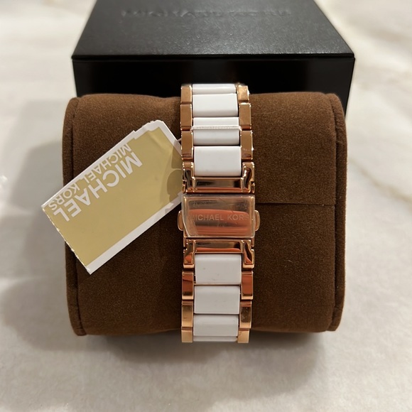 Michael Kors Parker Stainless Steel Watch with Glitz Accents